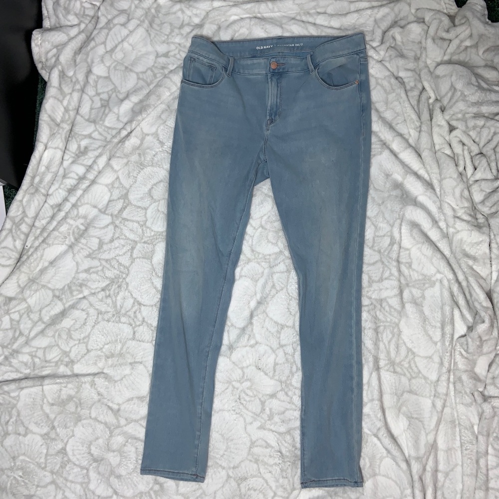 Old Navy Rockstar Light Wash Jegging- 12